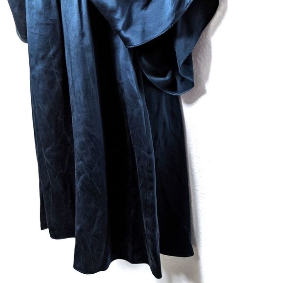 LAILA AZHAR 100% Silk Batwing Ruched Dress 6 - Picture 4 of 8